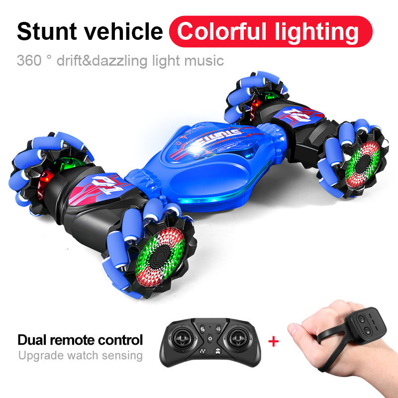 🏎️ Gesture & Remote Dual Control 360° Stunt Drift RC Car - LED & Music Toy