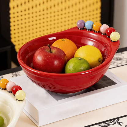 🍴 Creative Foot-Shaped Fruit Bowl with Integrated Fruit Forks Set 🍓