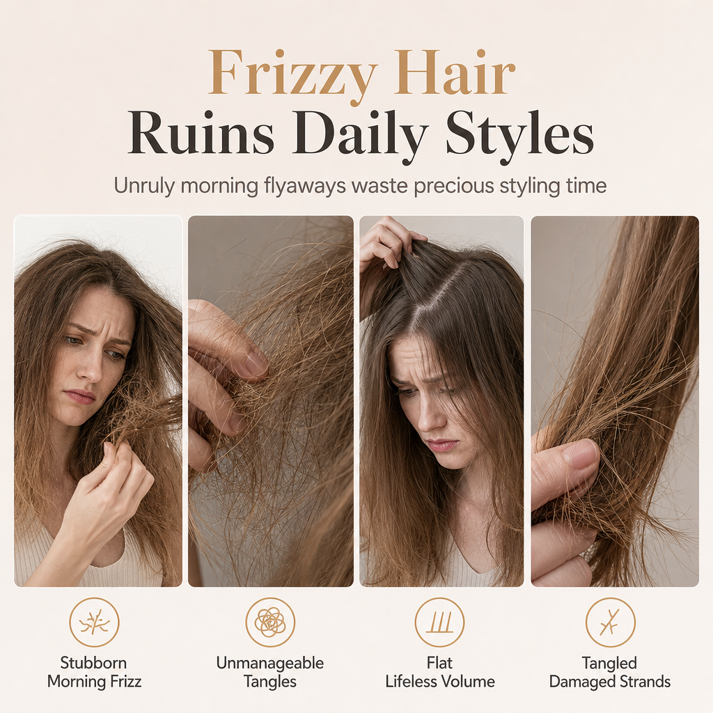 ✨ Portable Cordless Hair Straightener Comb - 2-in-1 Heated Brush 💇‍♀️
