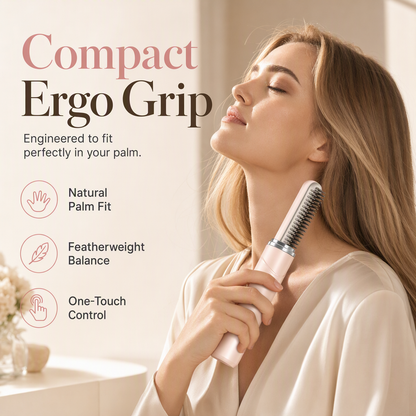 ✨ Portable Cordless Hair Straightener Comb - 2-in-1 Heated Brush 💇‍♀️