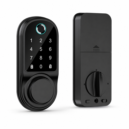 🔒 Keyless Biometric Deadbolt Smart Lock with Fingerprint & Keypad Access 🔑