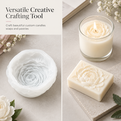 🌸 Peony Flower Silicone Mold for Cake Decorating & Crafts 🍰