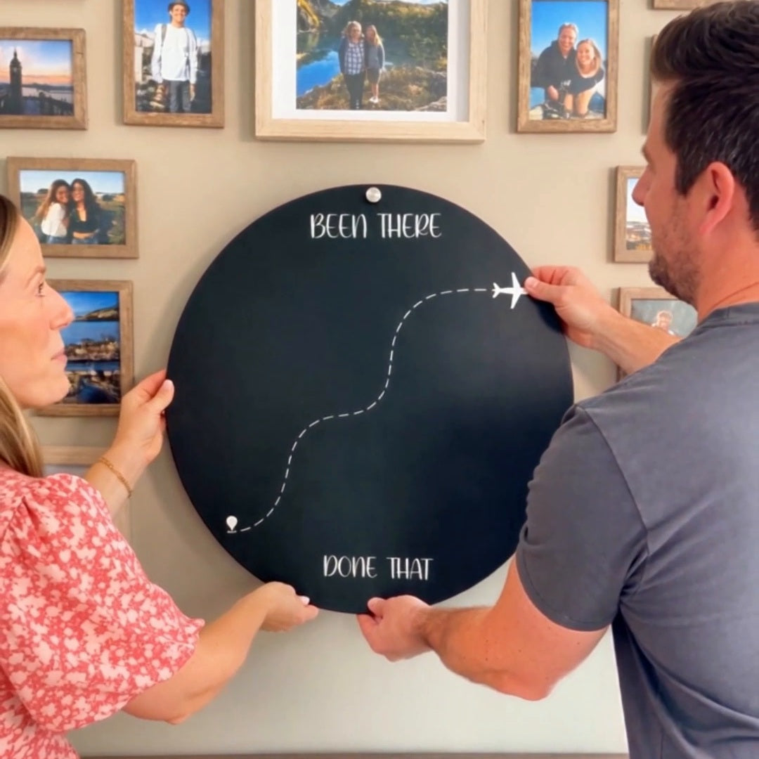 🌍 Been There, Done That Travel Magnet Display Board ✈️