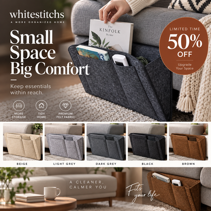🛏️ Bedside Storage Organizer – Hanging Bed & Sofa Pocket