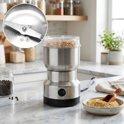 🌿 High-Speed Stainless Steel Electric Grain & Spice Grinder ☕