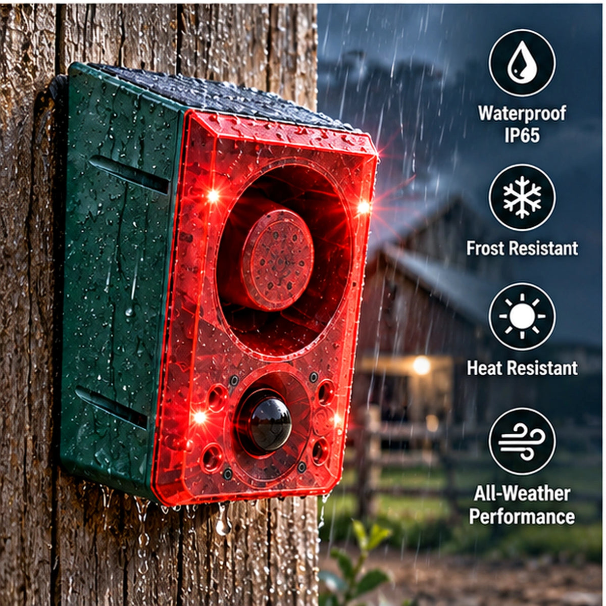 ☀️ Solar Motion Sensor Security Alarm – Wireless Outdoor Protection🚨